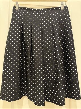 Women's Black Polka Dot Circle Skirt
